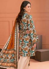 Linen Love By Gul Ahmed Printed Linen 3 Piece Unstitched Suit GA25LL D-LT-52023